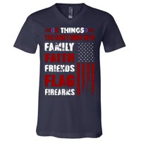 5 Things You Do Not Mess With Pro America V-Neck T-Shirt