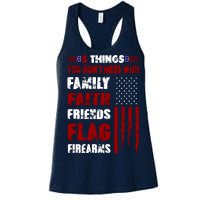 5 Things You Do Not Mess With Pro America Women's Racerback Tank