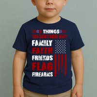 5 Things You Do Not Mess With Pro America Toddler T-Shirt
