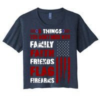 5 Things You Do Not Mess With Pro America Women's Crop Top Tee