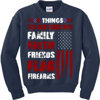 5 Things You Do Not Mess With Pro America Kids Sweatshirt