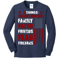 5 Things You Do Not Mess With Pro America Kids Long Sleeve Shirt