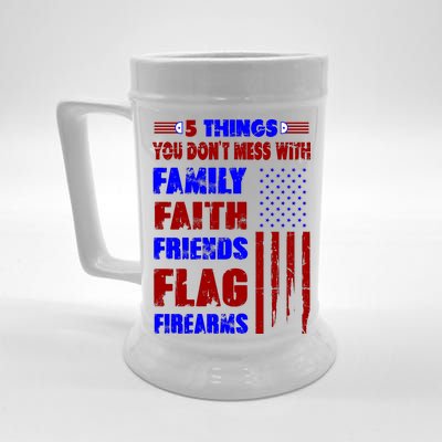 5 Things You Do Not Mess With Pro America Beer Stein