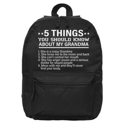 5 Things You Should Know About My Crazy Grandma 16 in Basic Backpack