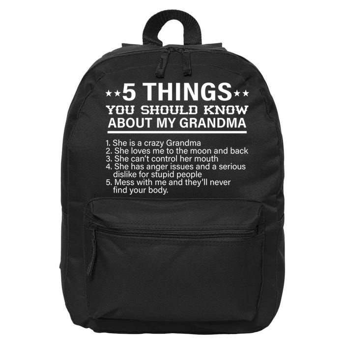 5 Things You Should Know About My Crazy Grandma 16 in Basic Backpack