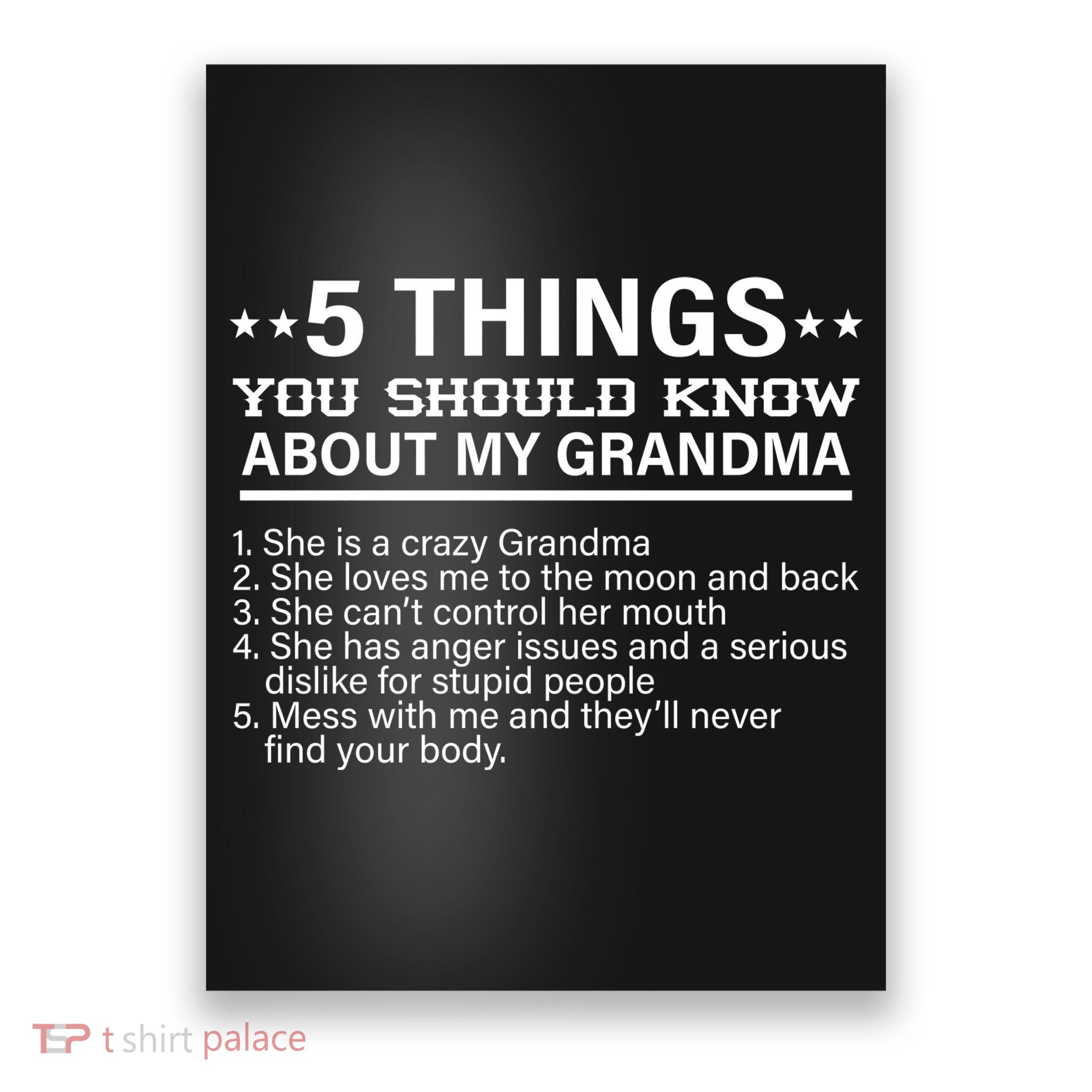 5 Things You Should Know About My Crazy Grandma Poster