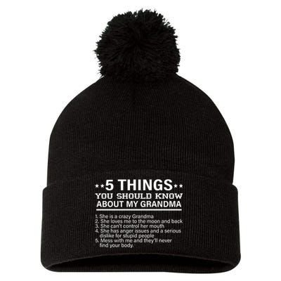 5 Things You Should Know About My Crazy Grandma Pom Pom 12in Knit Beanie