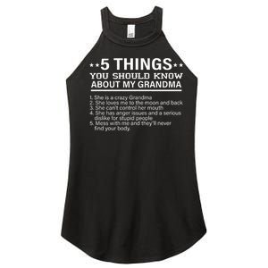 5 Things You Should Know About My Crazy Grandma Women's Perfect Tri Rocker Tank