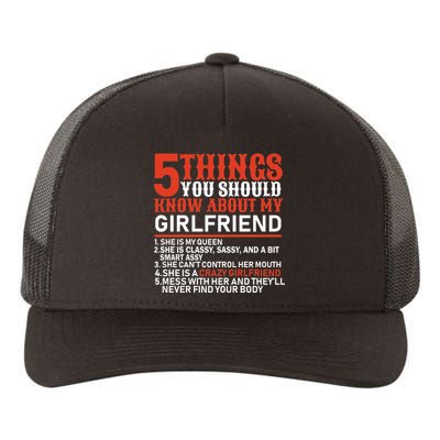 5 Things You Should Know About My Girlfriend Yupoong Adult 5-Panel Trucker Hat