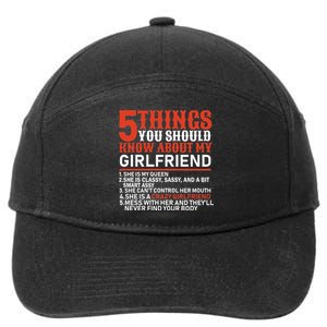 5 Things You Should Know About My Girlfriend 7-Panel Snapback Hat