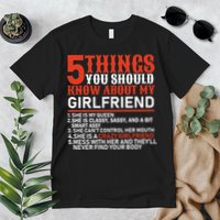 5 Things You Should Know About My Girlfriend Premium T-Shirt