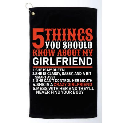 5 Things You Should Know About My Girlfriend Golf Towel