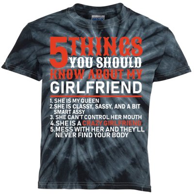 5 Things You Should Know About My Girlfriend Kids Tie-Dye T-Shirt