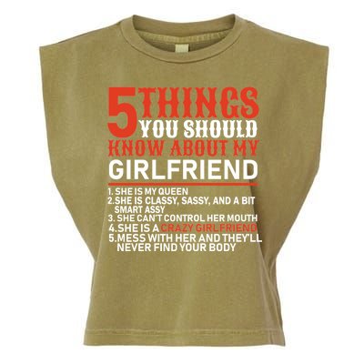 5 Things You Should Know About My Girlfriend Garment-Dyed Women's Muscle Tee