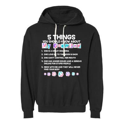 5 Things You Should Know About My Grandma Garment-Dyed Fleece Hoodie