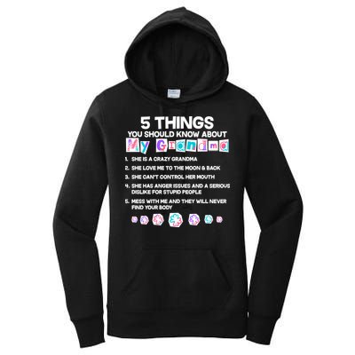 5 Things You Should Know About My Grandma Women's Pullover Hoodie