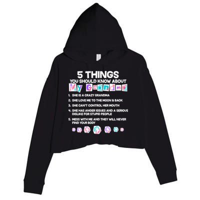 5 Things You Should Know About My Grandma Crop Fleece Hoodie