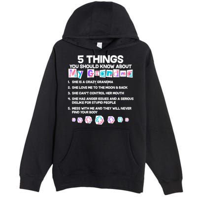 5 Things You Should Know About My Grandma Premium Pullover Hoodie