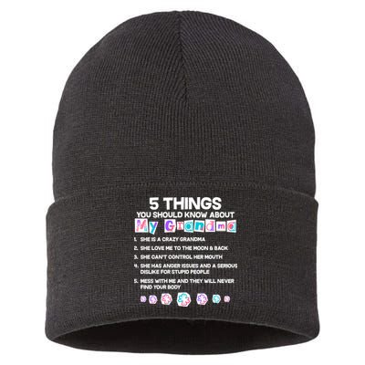 5 Things You Should Know About My Grandma Sustainable Knit Beanie