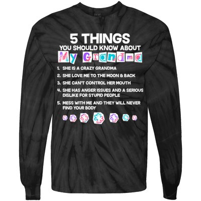 5 Things You Should Know About My Grandma Tie-Dye Long Sleeve Shirt