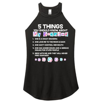 5 Things You Should Know About My Grandma Women's Perfect Tri Rocker Tank