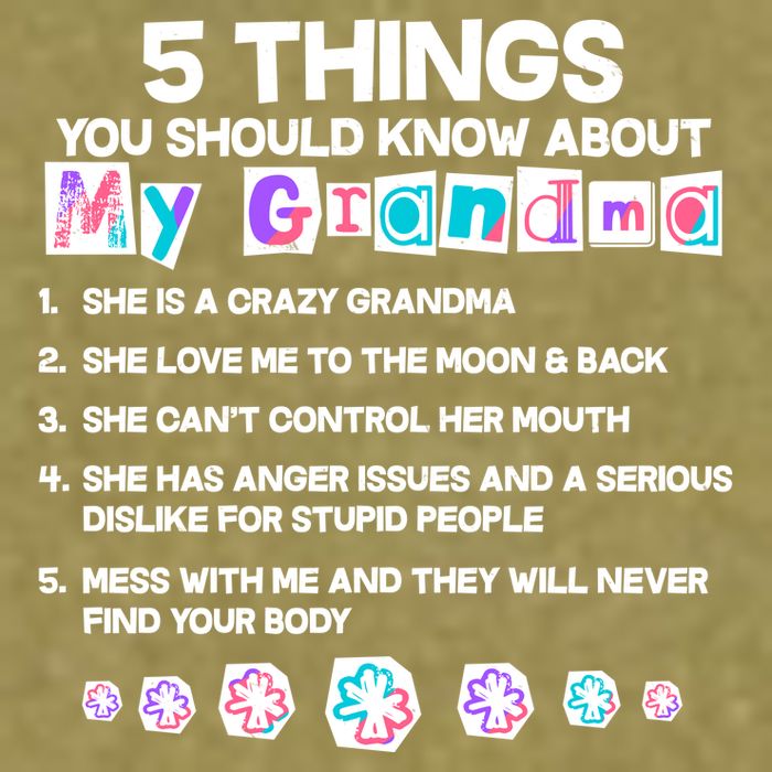 5 Things You Should Know About My Grandma Garment-Dyed Women's Muscle Tee