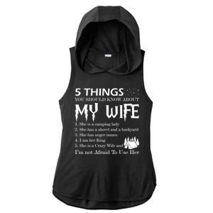 5 Things You Should Know About My Wife Ladies PosiCharge Tri-Blend Wicking Draft Hoodie Tank