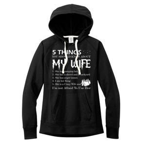 5 Things You Should Know About My Wife Women's Fleece Hoodie