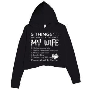 5 Things You Should Know About My Wife Crop Fleece Hoodie