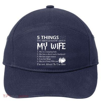 5 Things You Should Know About My Wife 7-Panel Snapback Hat