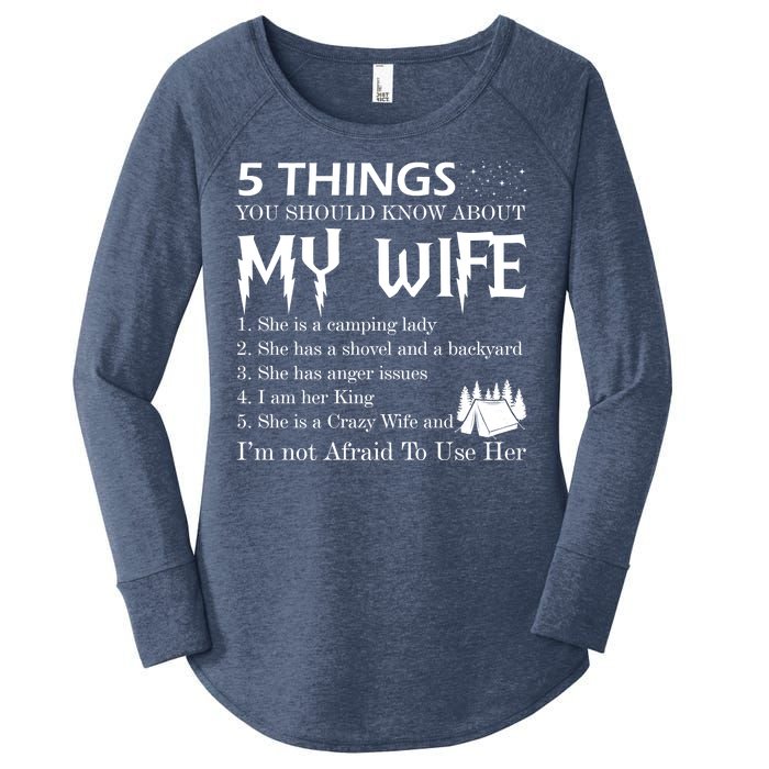 5 Things You Should Know About My Wife Women's Perfect Tri Tunic Long Sleeve Shirt