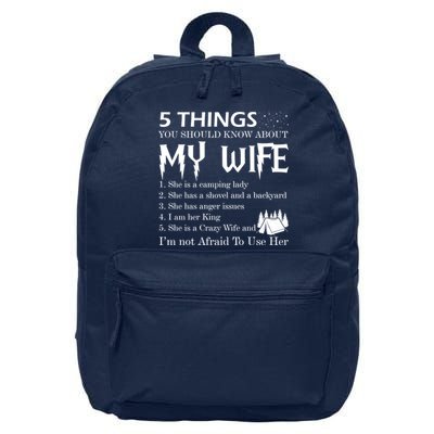 5 Things You Should Know About My Wife 16 in Basic Backpack