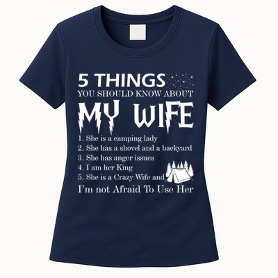 5 Things You Should Know About My Wife Womens T-Shirt