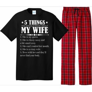 5 Things You Should Know About My Wife Funny Pajama Set