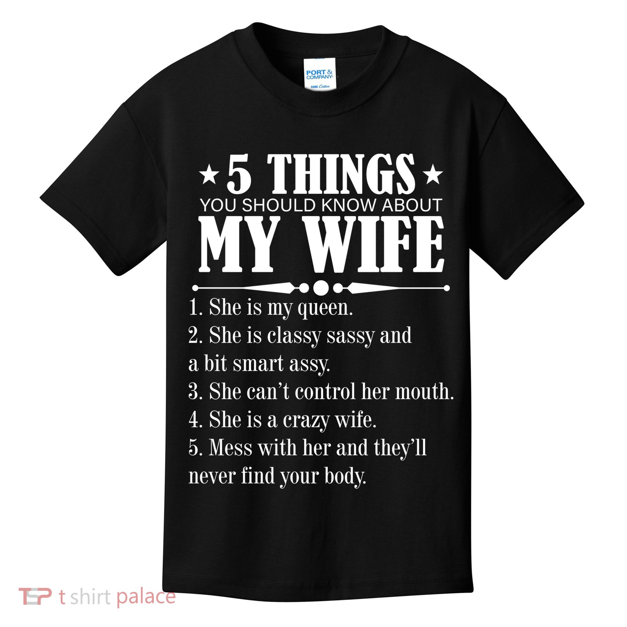 5 Things You Should Know About My Wife Funny Kids T-Shirt