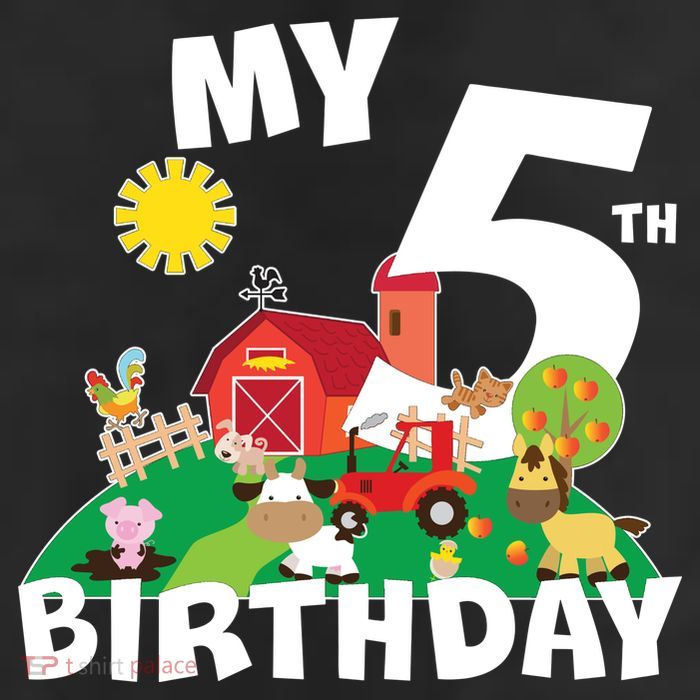 5 Year Old Farm My 5th Birthday Cool Comfort Performance Bucket Hat
