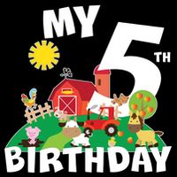 5 Year Old Farm My 5th Birthday Impact Tech Backpack
