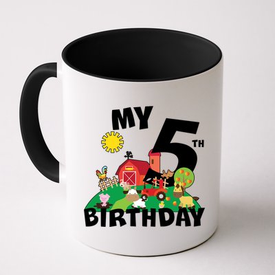 5 Year Old Farm My 5th Birthday Mug