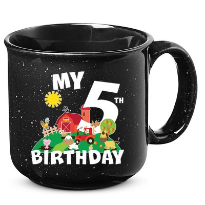 5 Year Old Farm My 5th Birthday 15oz Campfire Ceramic Mug