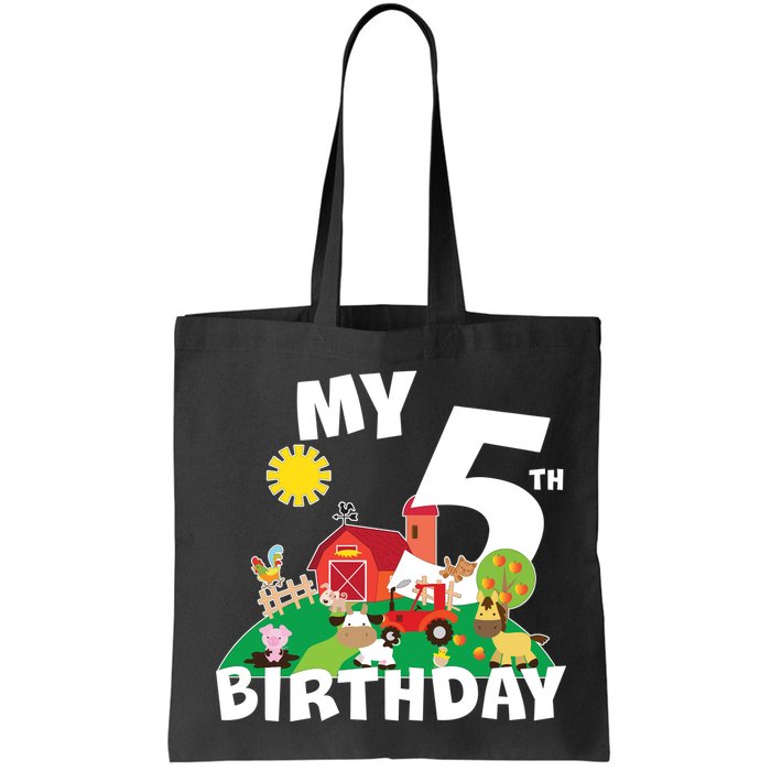 5 Year Old Farm My 5th Birthday Bag
