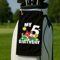 5 Year Old Farm My 5th Birthday Golf Towel