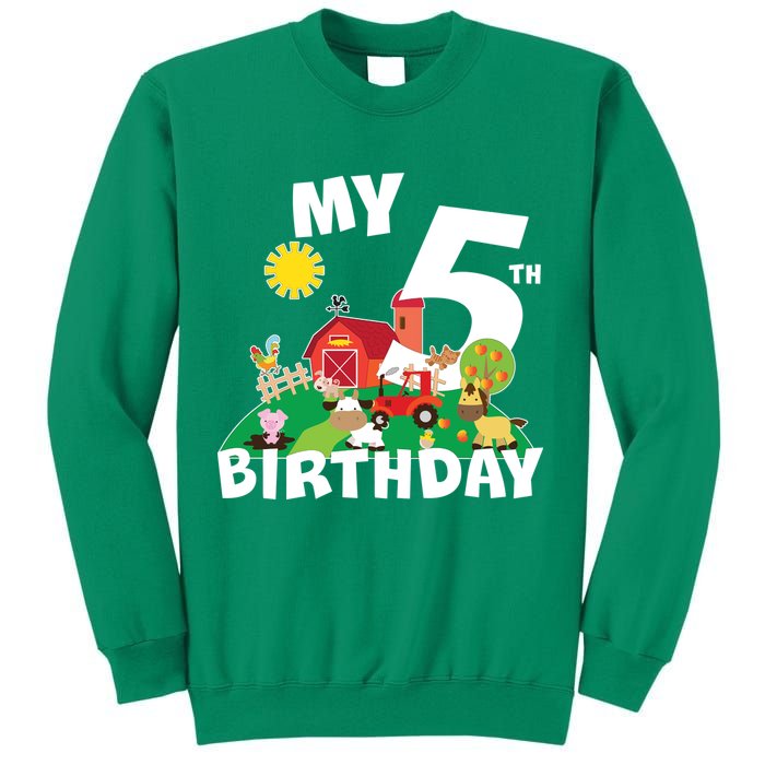 5 Year Old Farm My 5th Birthday Sweatshirt
