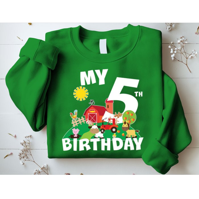 5 Year Old Farm My 5th Birthday Sweatshirt