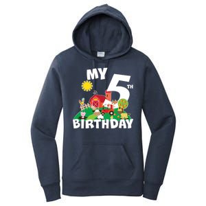 5 Year Old Farm My 5th Birthday Women's Pullover Hoodie