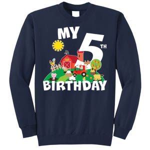 5 Year Old Farm My 5th Birthday Tall Sweatshirt