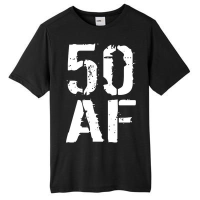 50 AF 50th Birthday Tall Fusion ChromaSoft Performance T-Shirt