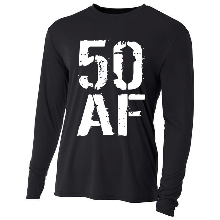 50 AF 50th Birthday Cooling Performance Long Sleeve Crew