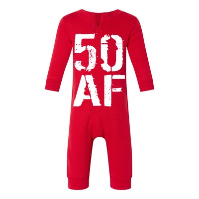 50 AF 50th Birthday Infant Fleece One Piece