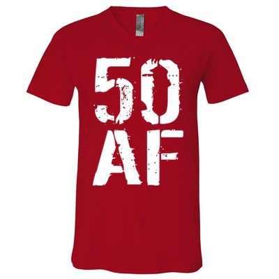 50 AF 50th Birthday V-Neck T-Shirt