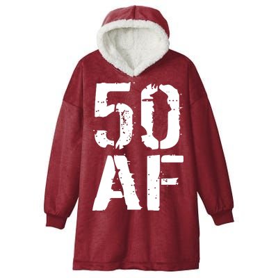 50 AF 50th Birthday Hooded Wearable Blanket